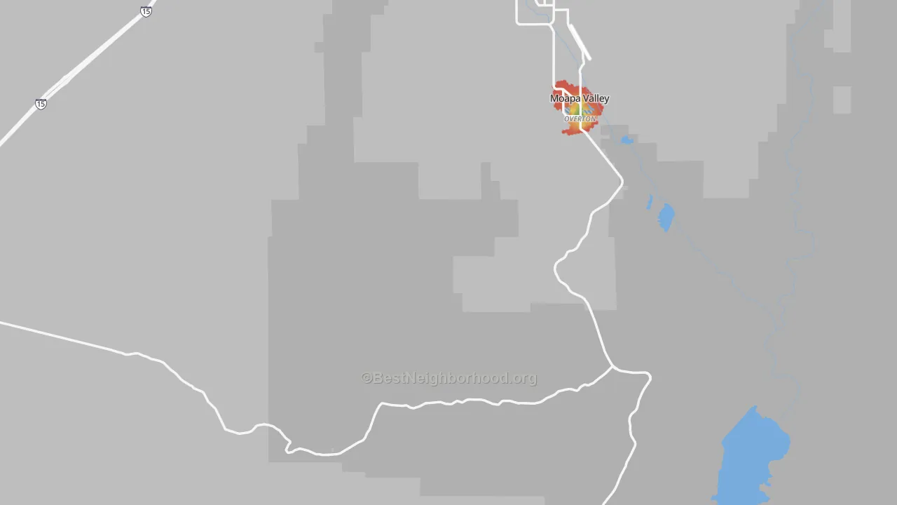 Walk Grade map of Stewarts Point, NV, walkable areas in green and car-dependent areas in red