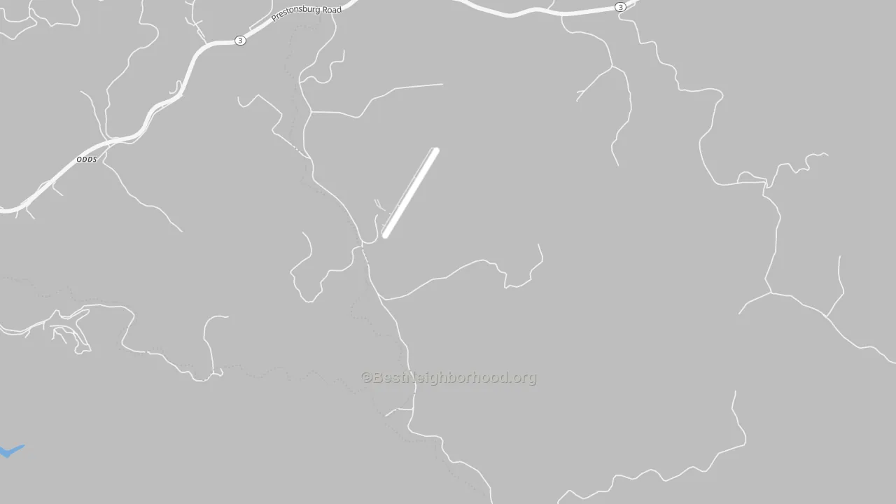 Walk Grade map of Thomas, KY, walkable areas in green and car-dependent areas in red