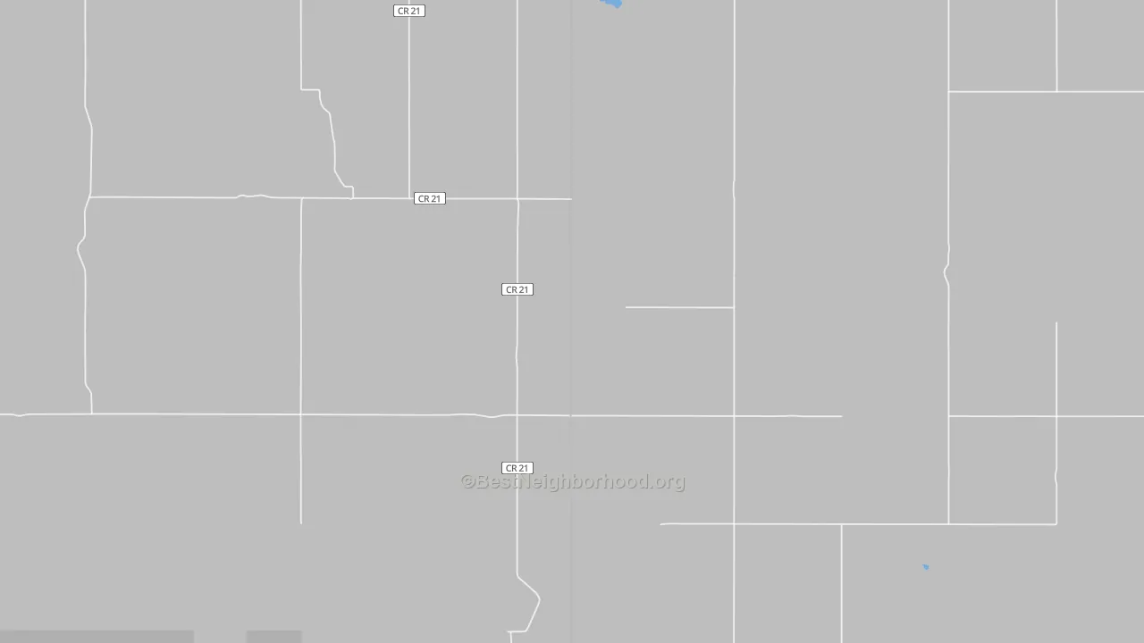 Walk Grade map of Thunder Hawk, SD, walkable areas in green and car-dependent areas in red