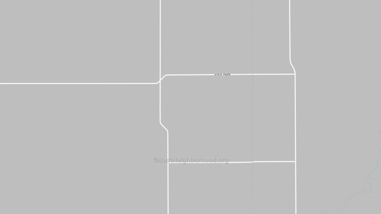 Walk Grade map of Vigo Park, TX, walkable areas in green and car-dependent areas in red