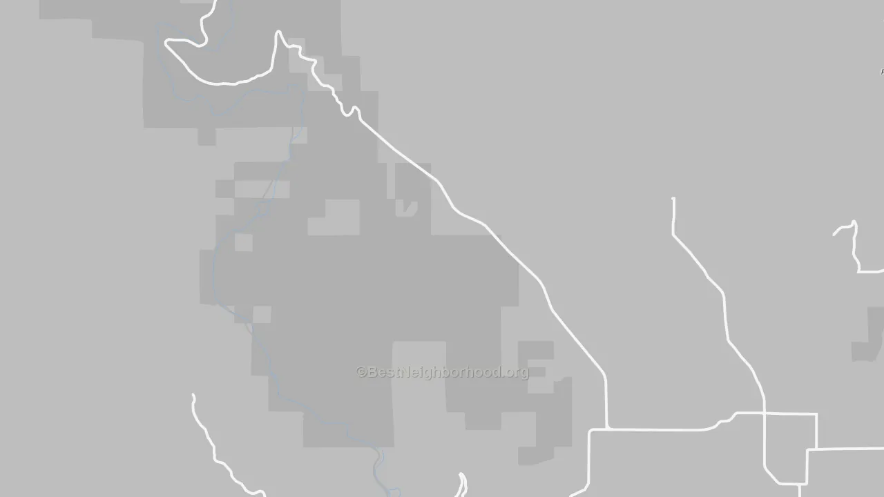 Walk Grade map of Wahkiacus, WA, walkable areas in green and car-dependent areas in red
