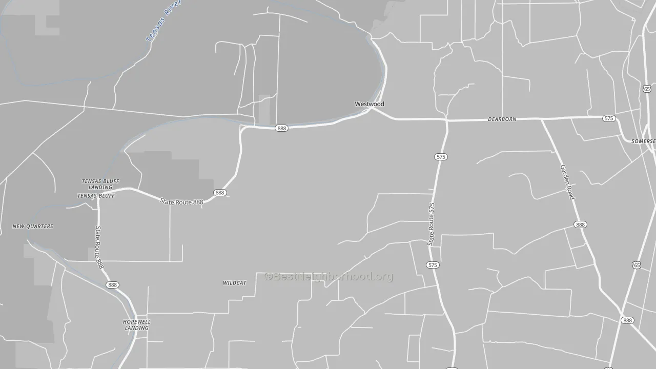 Walk Grade map of Westwood, LA, walkable areas in green and car-dependent areas in red