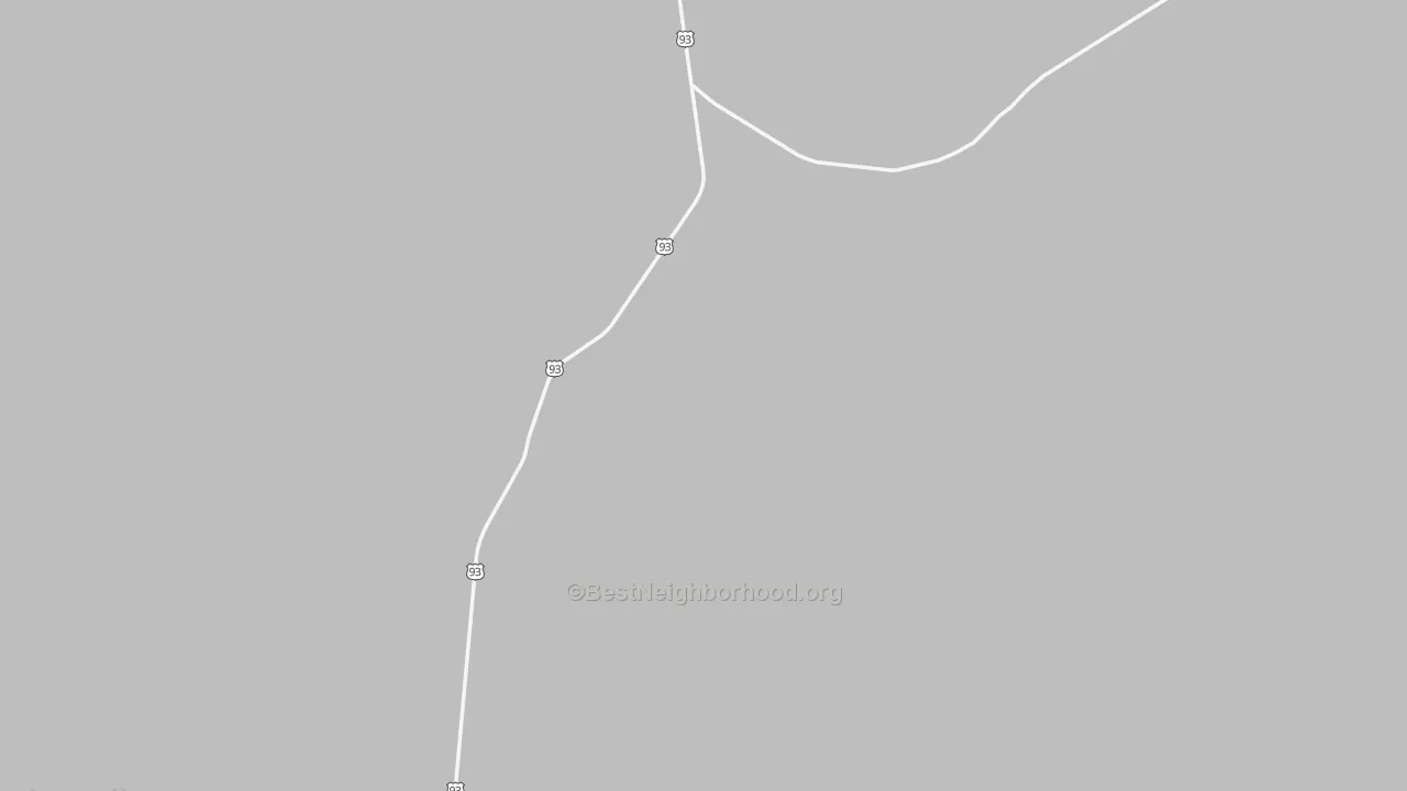 Walk Grade map of Wilkins, NV, walkable areas in green and car-dependent areas in red