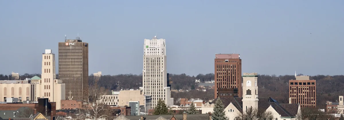 Skyline of Akron, Ohio