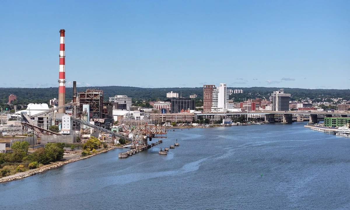 Skyline of Bridgeport, Connecticut in 2025