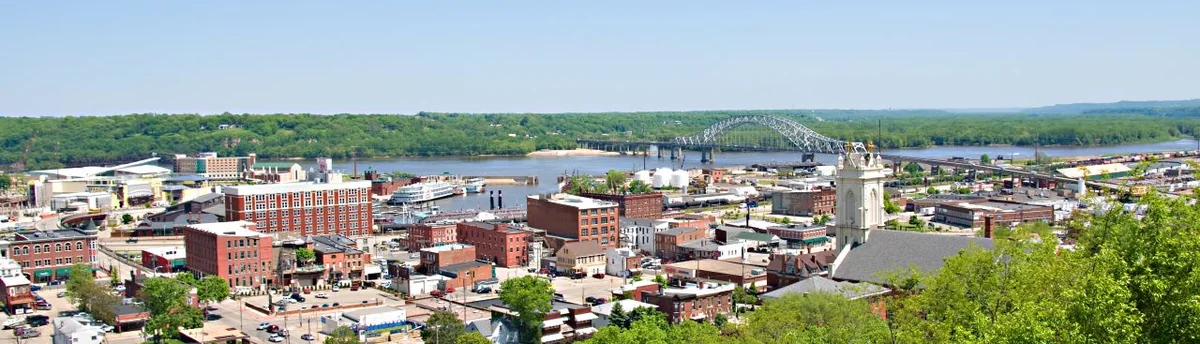 Overlooking Dubuque, Iowa, USA