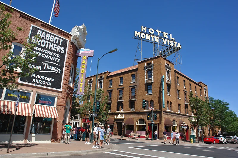 Hotel in downtown Flagstaff, Arizona, USA