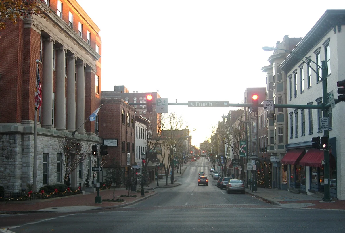 Looking south on Potomac Street in downtown Hagerstown, Maryland, United States