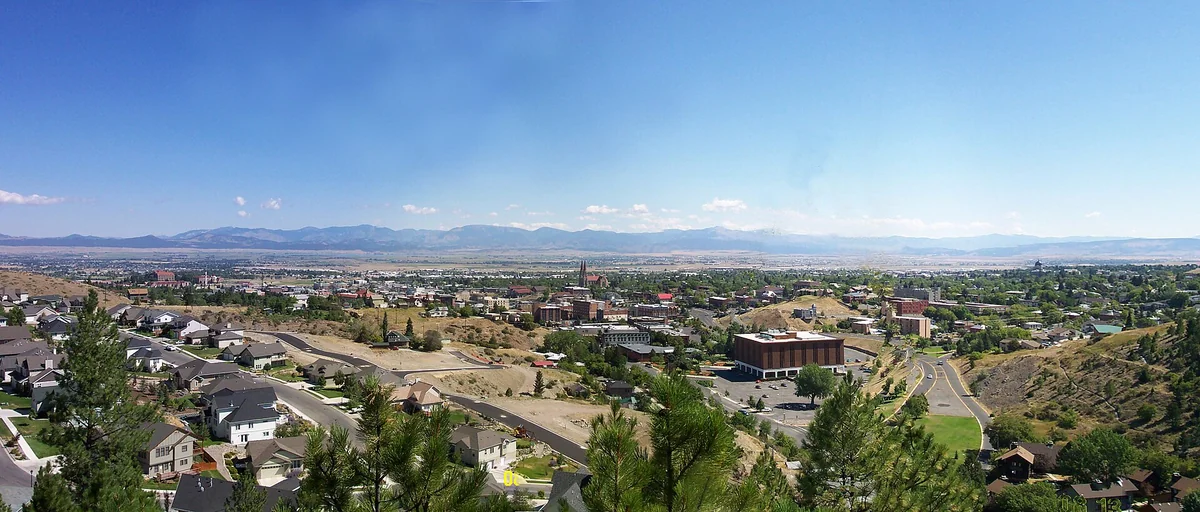 Photo of Helena, Montana with similar view to that in the 1870 photo, to show changes since then to 2006