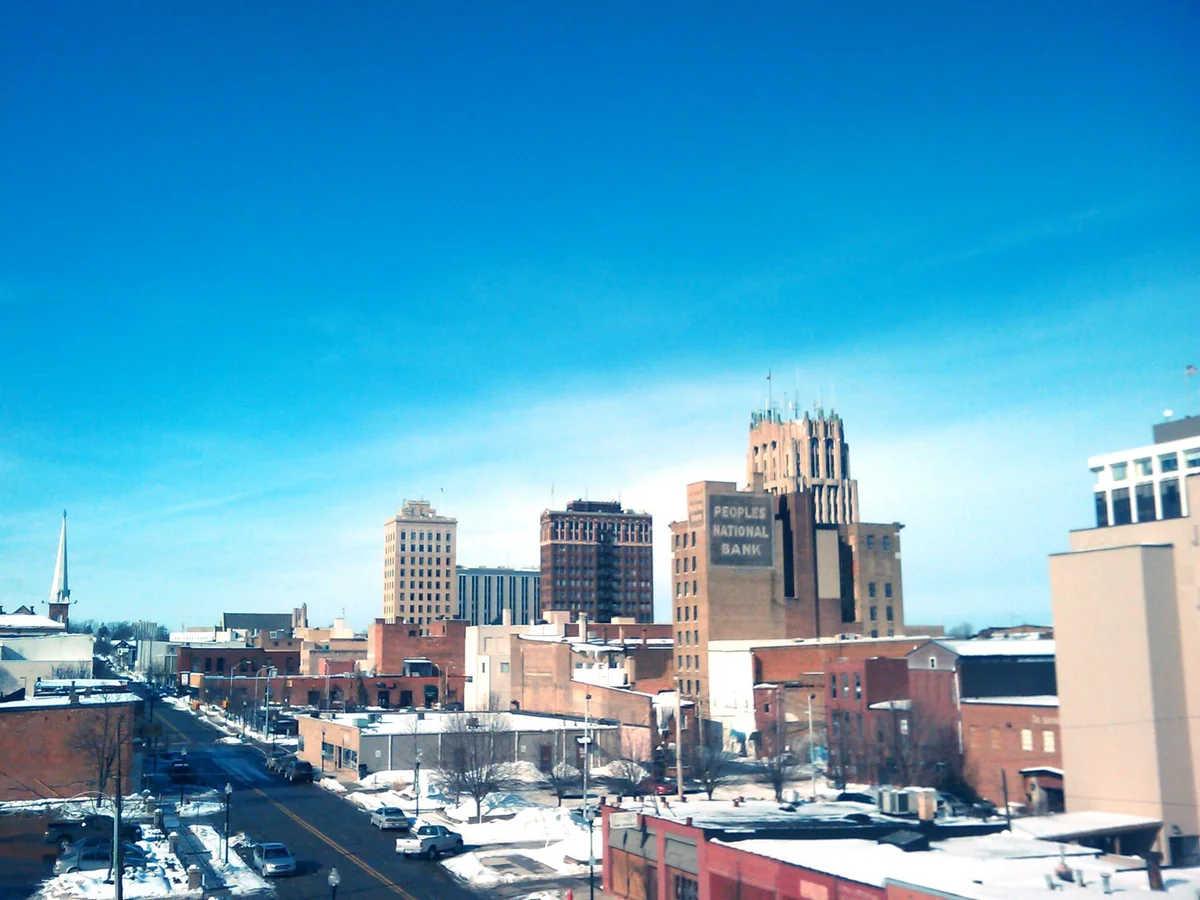 Skyline of downtown Jackson, Michigan