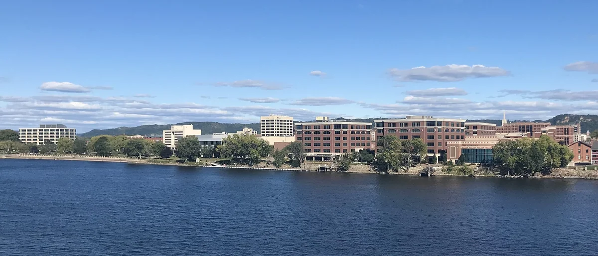 Downtown La Crosse, WI in September 2022