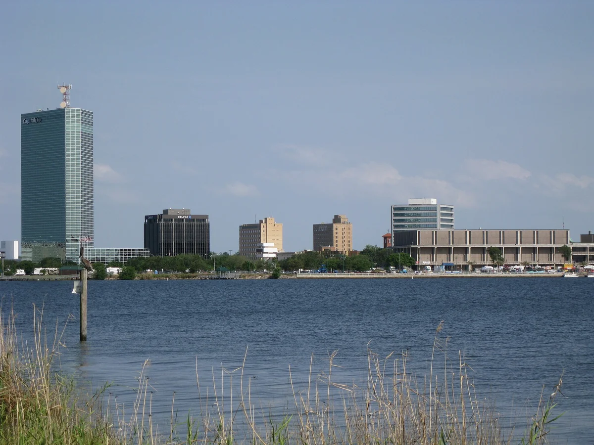 Downtown Lake Charles, Louisiana, during Contraband Days