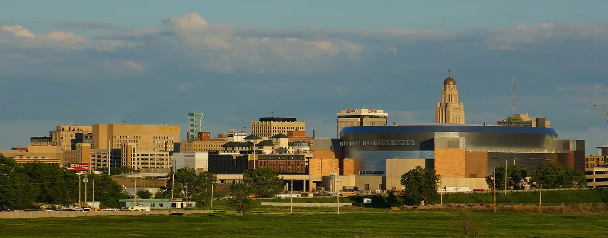 View of the Lincoln, Nebraska skyline May 20th, 2013