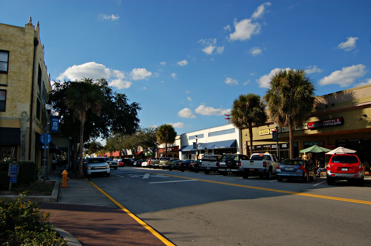This is Historic Downtown Melbourne in Melbourne, Florida