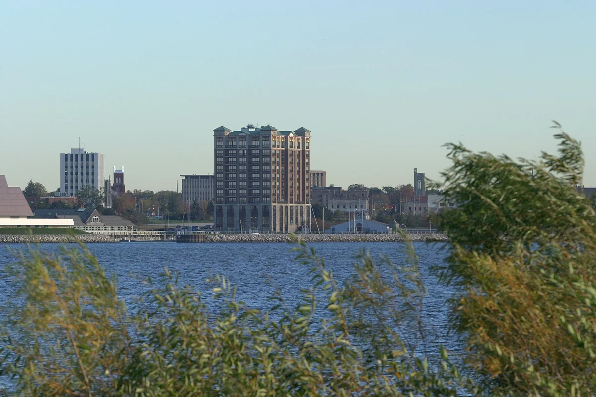 View across Muskegon lake from N. Muskegon