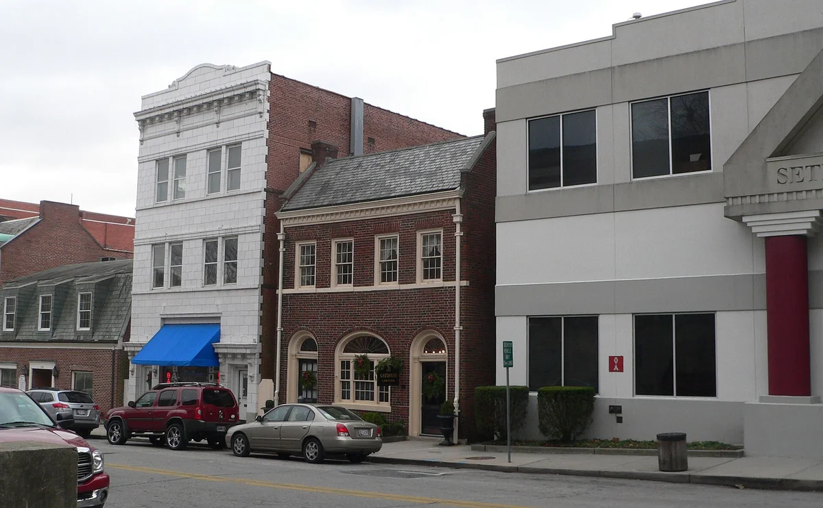 South side of 100s block of East Main Street in Salisbury, Maryland