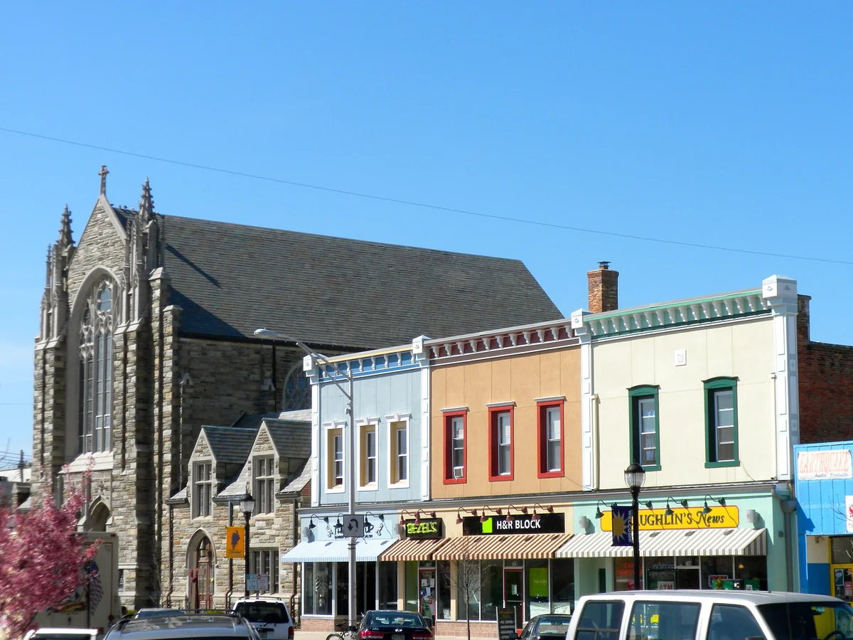 Downtown Vineland, New Jersey in Cumberland County