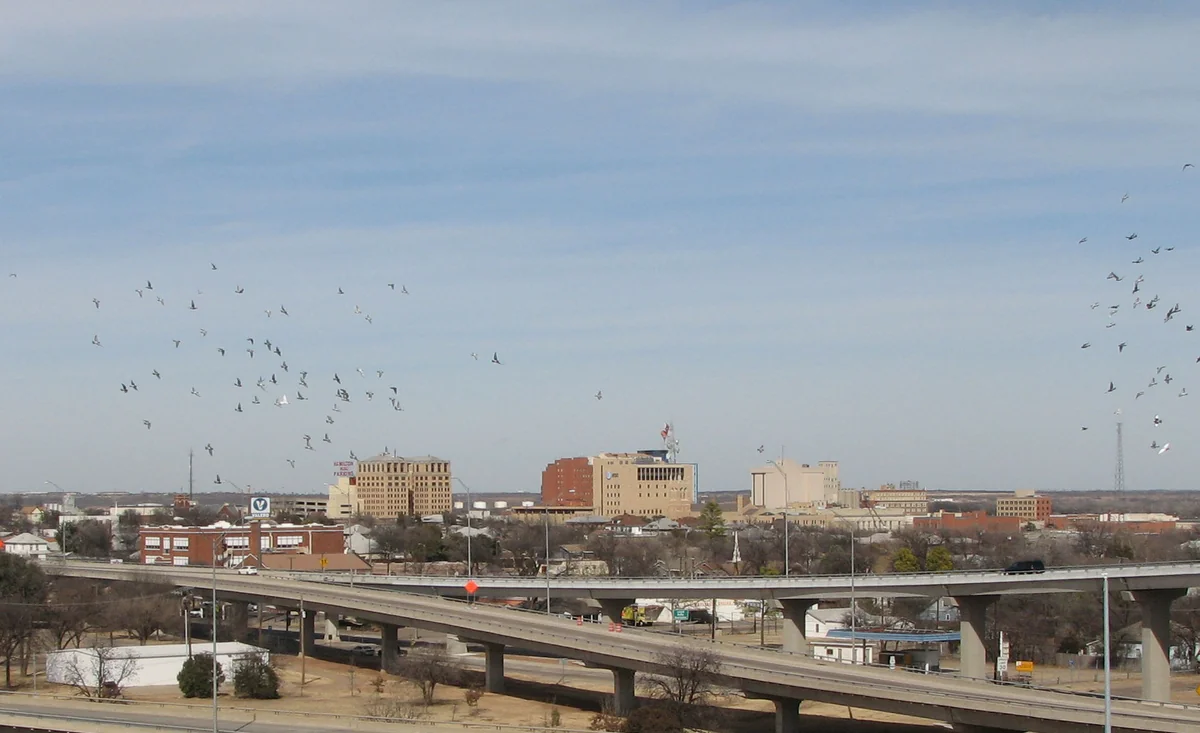 Skyline of downtown Wichita Falls, Texas, United States